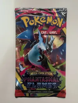 Pokemon TCG Mega Evolution Phantasmal Flames Booster Pack Factory Sealed - Image 1