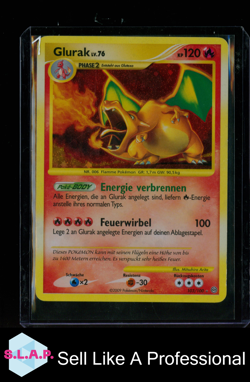 GLURAK LV 76 POKEMON 103/100 2009 STURMTIEF HOLO CHARIZARD DEUTSCH - Image 1