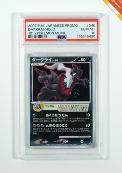 Pokemon PSA 10 Darkrai #046/DP-P Holo 10Th Pokemon Movie Promo 2007 Japanese - Image 1