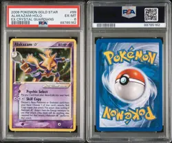 Pokemon Alakazam Gold Star 99/100 PSA 6 EX-MT EX Crystal Guardians Holo 2006 - Image 3