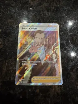 Pokemon TCG Boss's Orders Giovanni Full Art Rebel Clash 189/192 Ultra Rare - Image 1