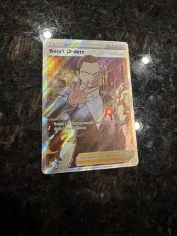Pokemon TCG Boss's Orders Giovanni Full Art Rebel Clash 189/192 Ultra Rare - Image 2
