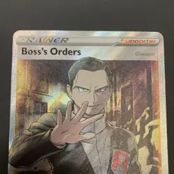 Boss’s Orders Giovanni Full Art 189/192 Rebel Clash Pokemon Card NM Xtra MINTY - Image 2