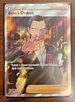 Pokemon TCG Boss's Orders 189/192 Full Art Trainer Rebel Clash Great Condition - Image 1