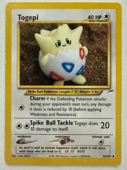 Pokemon Tcg Togepi 56/105 Neo Destiny Non Holo - Image 1