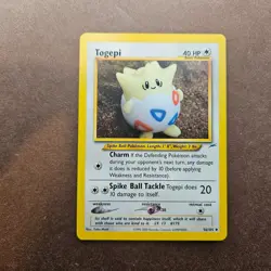 Togepi 56/105 Pokemon Neo Destiny Card - LP - Image 1