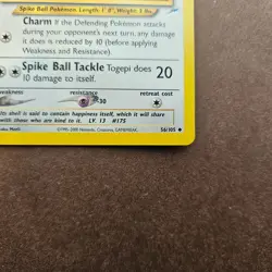 Togepi 56/105 Pokemon Neo Destiny Card - LP - Image 5