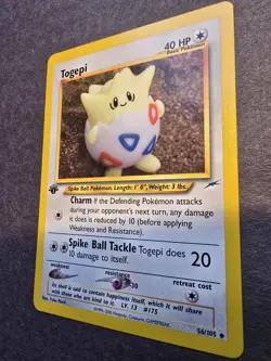 Pokemon Togepi 1st Edition Uncommon Card 56/105 Neo Destiny Nm/Mint - Image 3