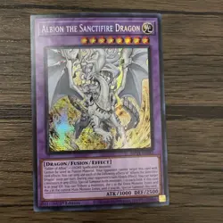 YuGiOh! Albion the Sanctifire Dragon [MP24-EN082] Prismatic Secret Rare, NM - Image 1