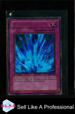 REISSENDER TRIBUT KONAMI YU-GI-OH! LON-G025 FALLENKARTE 1996 GERMAN 1. AUFLAGE - Image 1