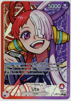 Uta Leader Alt Art parallel OP06-001 Wings of the Captain NM English - Image 1