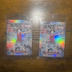 Bandai Namco One Piece US Voyage Monkey D. Luffy Leader Promo Holo Lot 2 - Image 1