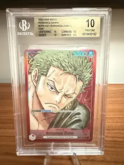 ✅Roronoa Zoro (OP01-001) Alt Art Leader BGS 10 One Piece - ROMANCE DAWN English - Image 1