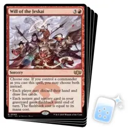 WILL OF THE JESKAI X4 Tarkir: Dragonstorm Commander Magic MTG MINT CARD - Image 1