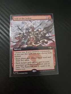 Will of the Jeskai - Extended Art - TDC Tarkir: Dragonstorm Commander - NM - MTG - Image 1