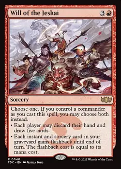 Will of the Jeskai Commander: Tarkir: Dragonstorm NM MTG Non-Foil - Image 1