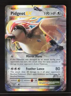 Pidgeot EX Ultra Rare Holo XY - Evolutions 64/108 LP Pokemon TCG - Image 1
