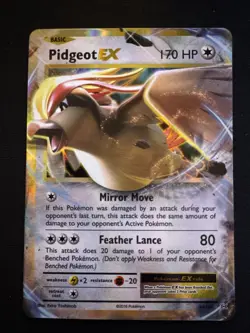 Pidgeot EX 64/108 - XY Evolutions 2016 Pokemon TCG Card - Holo Ultra Rare - NM - Image 1