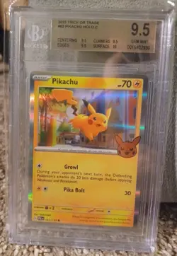 2023 Pokemon Trick Or Trade Pikachu #062 BGS 9.5 GEM MINT HALLOWEEN PSA 10 - Image 1