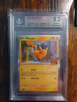 2023 Pokemon Trick Or Trade Pikachu #062 BGS 9.5 GEM MINT HALLOWEEN PSA 10 - Image 4