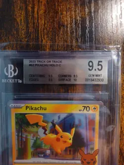 2023 Pokemon Trick Or Trade Pikachu #062 BGS 9.5 GEM MINT HALLOWEEN PSA 10 - Image 5