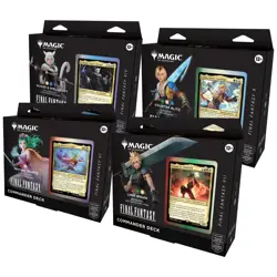 FINAL FANTASY Sealed Commander Deck Display (Set of All 4 Decks) Magic MTG - Image 1