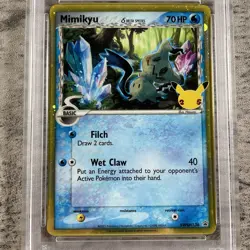 Pokemon TCG Mimikyu Holo Promo #SWSH136 25th Celebrations PSA 9 - Image 3