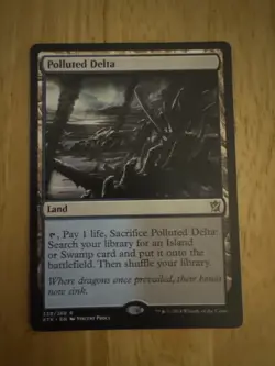 Polluted Delta - Khans of Tarkir KTK 239/269 - Rare Fetch Land - LP -MTG - Image 2