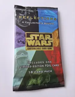 SEALED Star Wars CCG Reflections 1 Booster Pack UNOPENED Trading Cards Decipher - Image 1