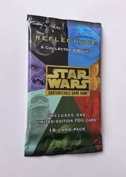 SEALED Star Wars CCG Reflections 1 Booster Pack UNOPENED Trading Cards Decipher - Image 1