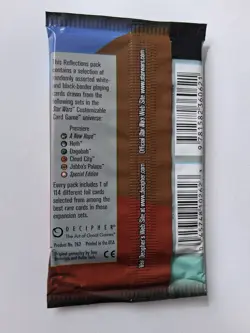 SEALED Star Wars CCG Reflections 1 Booster Pack UNOPENED Trading Cards Decipher - Image 2