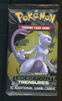 Pokemon TCG Black and White Legendary Treasures Booster Pack Sealed Mewtwo Art - Image 1