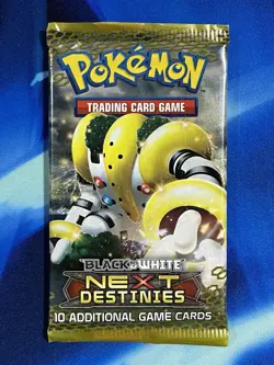 Pokemon 2012 Black & White Next Destinies Booster Pack Regigigas Art Nm M Mewtwo - Image 1