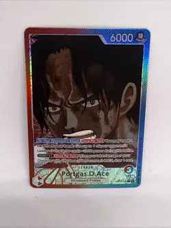 One Piece CCG TCG Portgas.D.Ace Alternate Art Leader OP13 Carrying On His Will - Image 1