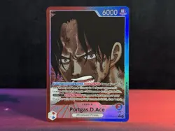 One Piece - Portgas.D.Ace Alternate Art Leader - OP13 002 Carrying On His Will - Image 1