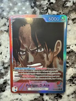 One Piece Portgas.D.Ace Alternate Art Leader OP13 002 Carrying On His Will - Image 1