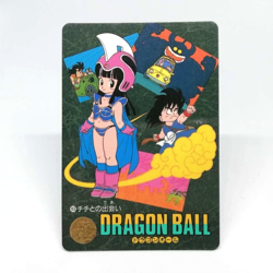 93 Meeting with Chichi Doragon Ball Z Card Visual Adventure AKIRA TORIYAMA JUMP - Image 1