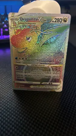 Pokemon TCG Dragonite VSTAR Secret Rare 081/078 Pokemon GO Holo 280 HP Card - Image 2
