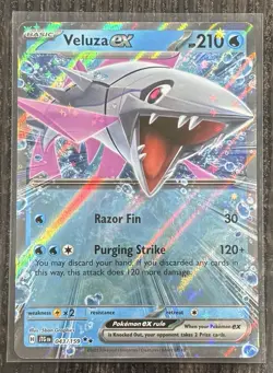 Veluza EX 043/159 Pokemon SV09: Journey Together Double Rare Holo Card - Image 1