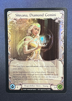 FAB CRU097 Shiyana, Diamond Gemini FOIL Legendary Shapeshifter Flesh & Blood TCG - Image 1