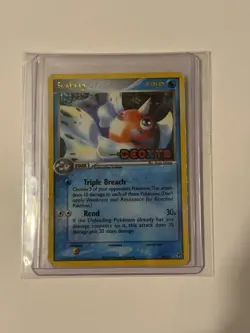 Pokemon TCG Seaking 24/107 Ex Deoxys Reverse Holo Rare Stamped Card - MP! - Image 1