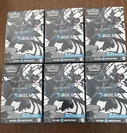 Lot of (6) Pokemon Scarlet & Violet Black Bolt Booster Bundle Boxes Sealed - Image 1