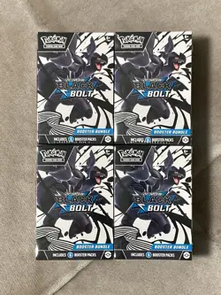 Pokemon Black Bolt Booster Bundle Lot of 4 Scarlet And Violet TCG Sealed NEW - Image 1