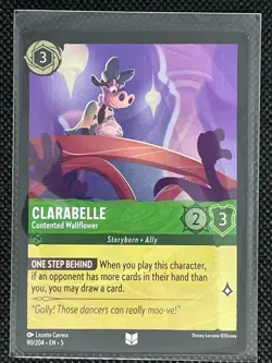 Clarabelle - Contented Wallflower 90/204 DISNEY LORCANA Shimmering Skies FOIL - Image 1