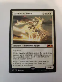 1x MTG Cavalier of Dawn ~ Core 2020 NM x1 - Image 1