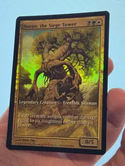 1X FOIL Doran, the Siege Tower FULL ART CHAMPS PROMO MINT MTG Magic 2007 EDH - Image 2