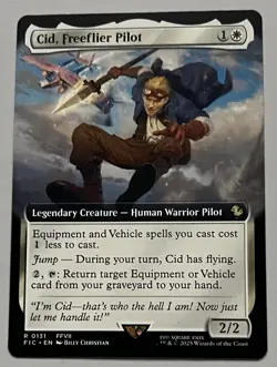 MTG Final Fantasy Commander Cid Legendary Creature RARE REGULAR #0131 - Image 1