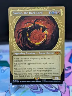 MTG Lord of the Rings- Sauron, the Dark Lord 329 Showcase Regular - Image 1