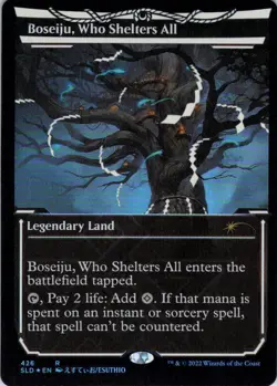 MTG Boseiju, Who Shelters All (Neon Yellow) (426) | NM Foil | Secret Lair {SLD} - Image 2