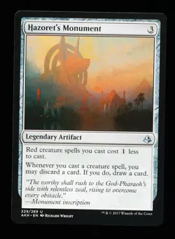* * 1x Hazoret's Monument x1 * * Amonkhet MTG NM Near Mint - Image 1